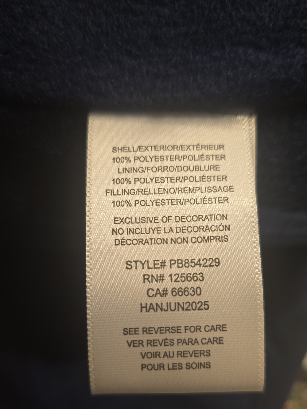 Perry Ellis Boy Colorblock Puffer Jacket - Picture 3 of 5